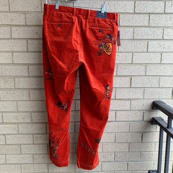 Polo Ralph Lauren Graphic Corduroy Football Pants - Picture 10 of 15